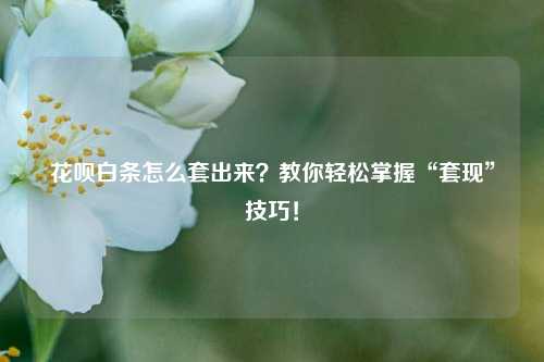 花呗白条怎么套出来？教你轻松掌握“套现”技巧！